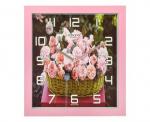 Часы Rikon 10651 PIC Pink Flower Настенные