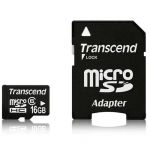 Карта MicroSDHC Transcend 32GB Class 10 + Переходник