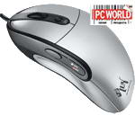 Мышь @LUX™ M-512B Black+Silver G.Laser Vertical , 1600dpi, 4key + 1scroll, USB, RetailColorBox