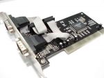 Контролер @LUX™ PCI to 4 COM (RS-232 DB9) , chip SUN1040CP (Supports Linux, DOS, Win; PCI2.2); data up to 1 Mbytes/sec;  driver
