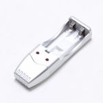 USB @LUX™ зарядное устройство для  2*AA, silver, OEM
