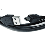 Кабель @LUX™ mini USB (2.0) 0,9m ferrite