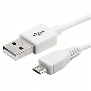 Кабель micro USB (2.0) 40cm; D=3mm; CC-USB2-AM5P, White; SoftPack	