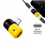 Переходник USB Type-C Audio + Charge (Наушники USB-C + зарядка) штекер пластик