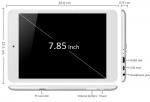 Планшет Luxpad™ 8815 QuadCore 3G IPS GPS White-Silver