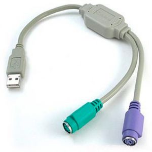 2 х PS/2 -> USB - переходник для клавиатуры и мыши проводной ― USB Здесь!